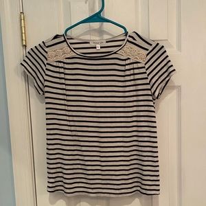 Black and white striped t-shirt